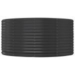 vidaXL Jardinieră, antracit, 140x140x68 cm, oțel galvanizat