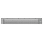 vidaXL Jardinieră argintiu 510x140x68 cm oțel vopsit electrostatic vidaXL Jardinieră argintiu 510x140x68 cm oțel vopsit electrostatic
