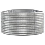 vidaXL Jardinieră argintiu 510x140x68 cm oțel vopsit electrostatic vidaXL Jardinieră argintiu 510x140x68 cm oțel vopsit electrostatic