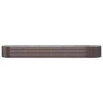 vidaXL Jardinieră grădină maro 584x140x68 cm oțel vopsit electrostatic