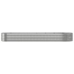 vidaXL Jardinieră argintiu 584x140x68 cm oțel vopsit electrostatic vidaXL Jardinieră argintiu 584x140x68 cm oțel vopsit electrostatic
