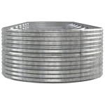 vidaXL Jardinieră argintiu 584x140x68 cm oțel vopsit electrostatic vidaXL Jardinieră argintiu 584x140x68 cm oțel vopsit electrostatic