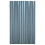 vidaXL Panouri de acoperiș 12 buc. oțel galvanizat gri 60x36 cm