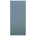 vidaXL Panouri acoperiș 12 buc. gri 80x36 cm oțel galvanizat