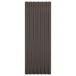 vidaXL Panouri de acoperiș 12 buc. oțel vopsit maro 100x36 cm vidaXL Panouri de acoperiș 12 buc. oțel vopsit maro 100x36 cm