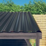 vidaXL Panouri de acoperiș 12 buc. oțel vopsit antracit 100x36 cm vidaXL Panouri de acoperiș 12 buc. oțel vopsit antracit 100x36 cm