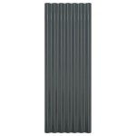vidaXL Panouri de acoperiș 12 buc. oțel vopsit antracit 100x36 cm vidaXL Panouri de acoperiș 12 buc. oțel vopsit antracit 100x36 cm
