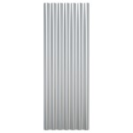 vidaXL Panouri de acoperiș, 12 buc., oțel vopsit, argintiu, 100x36 cm vidaXL Panouri de acoperiș, 12 buc., oțel vopsit, argintiu, 100x36 cm