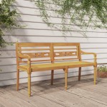 vidaXL Bancă Batavia, 150 cm, lemn masiv de tec vidaXL Bancă Batavia, 150 cm, lemn masiv de tec