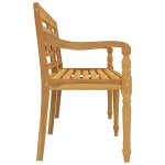 vidaXL Bancă Batavia, 150 cm, lemn masiv de tec vidaXL Bancă Batavia, 150 cm, lemn masiv de tec