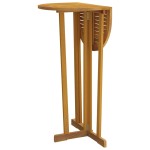 vidaXL Masă de bar pliabilă, 90x65x105 cm, lemn masiv de tec