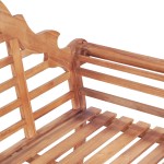 vidaXL Bancă de grădină, 127x58,5x92,5 cm, lemn masiv de tec