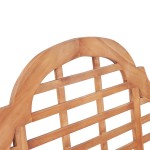 vidaXL Bancă de grădină, 127x58,5x92,5 cm, lemn masiv de tec