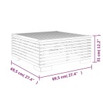 vidaXL Măsuță de cafea de grădină, 69,5x69,5x31 cm, lemn masiv de tec vidaXL Măsuță de cafea de grădină, 69,5x69,5x31 cm, lemn masiv de tec