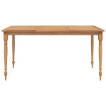 vidaXL Masa Batavia, 150x90x75 cm, lemn masiv de tec vidaXL Masa Batavia, 150x90x75 cm, lemn masiv de tec