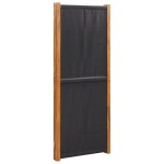 vidaXL Paravan de cameră cu 3 panouri, negru, 210x180 cm vidaXL Paravan de cameră cu 3 panouri, negru, 210x180 cm