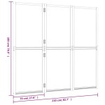 vidaXL Paravan de cameră cu 3 panouri, negru, 210x180 cm vidaXL Paravan de cameră cu 3 panouri, negru, 210x180 cm