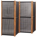 vidaXL Paravan de cameră cu 4 panouri, negru, 280x180 cm vidaXL Paravan de cameră cu 4 panouri, negru, 280x180 cm