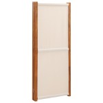 vidaXL Paravan de cameră cu 4 panouri, alb crem, 280x180 cm vidaXL Paravan de cameră cu 4 panouri, alb crem, 280x180 cm