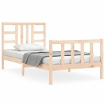 vidaXL Cadru de pat fără saltea, 90x200 cm, lemn masiv pin vidaXL Cadru de pat fără saltea, 90x200 cm, lemn masiv pin