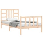 vidaXL Cadru de pat fără saltea, 90x200 cm, lemn masiv pin vidaXL Cadru de pat fără saltea, 90x200 cm, lemn masiv pin