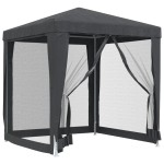 vidaXL Cort de petrecere cu 4 pereți din plasă, antracit, 2x2 m, HDPE vidaXL Cort de petrecere cu 4 pereți din plasă, antracit, 2x2 m, HDPE