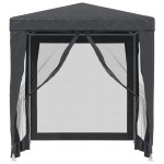 vidaXL Cort de petrecere cu 4 pereți din plasă, antracit, 2x2 m, HDPE vidaXL Cort de petrecere cu 4 pereți din plasă, antracit, 2x2 m, HDPE