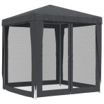 vidaXL Cort de petrecere cu 4 pereți din plasă, antracit, 2x2 m, HDPE vidaXL Cort de petrecere cu 4 pereți din plasă, antracit, 2x2 m, HDPE