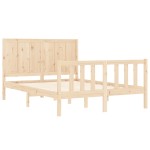 vidaXL Cadru de pat fără saltea, 140x190 cm, lemn masiv de pin vidaXL Cadru de pat fără saltea, 140x190 cm, lemn masiv de pin