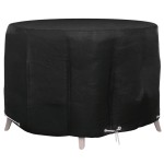 vidaXL Husă mobilier de grădină, 6 ocheți, rotund, Ø125x75 cm vidaXL Husă mobilier de grădină, 6 ocheți, rotund, Ø125x75 cm