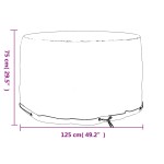 vidaXL Husă mobilier de grădină, 6 ocheți, rotund, Ø125x75 cm vidaXL Husă mobilier de grădină, 6 ocheți, rotund, Ø125x75 cm