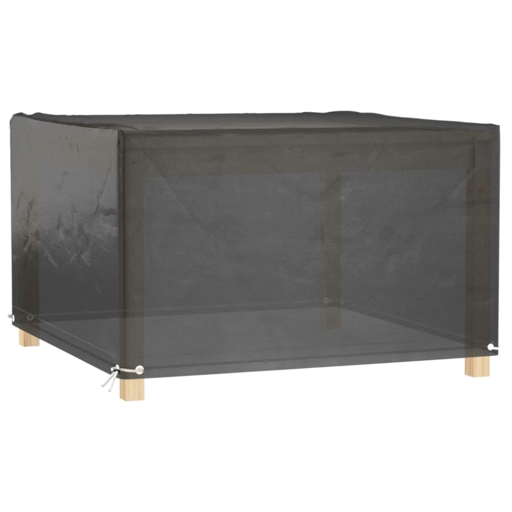 vidaXL Husă pentru mobilier de grădină, 8 ocheți, 132x132x80 cm pătrat