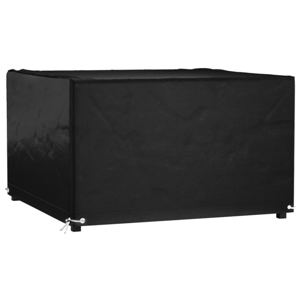 vidaXL Husă pentru mobilier de grădină, 8 ocheți, 132x132x80 cm pătrat