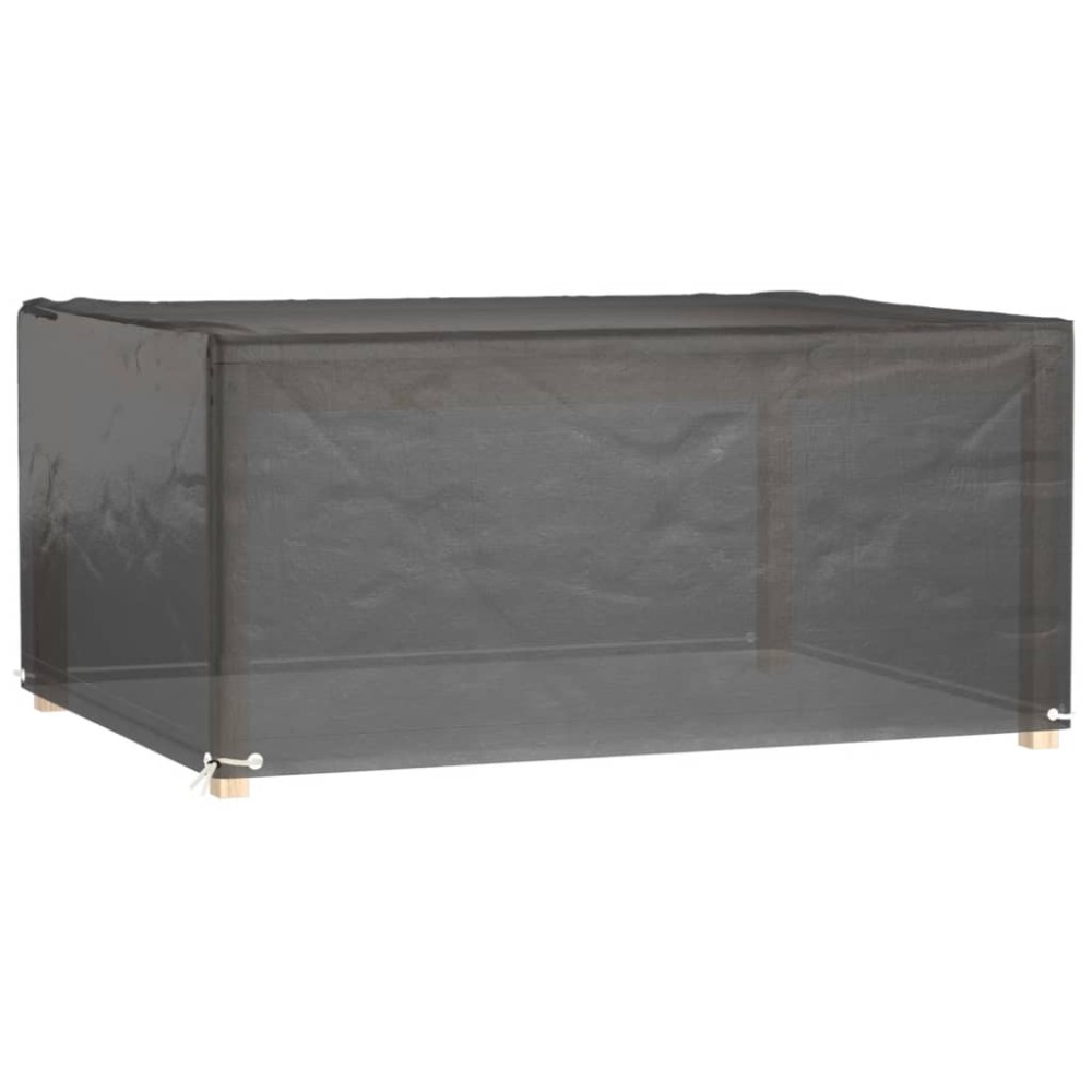 vidaXL Husă pentru mobilier de grădină, 8 ocheți, 180x135x80 cm pătrat