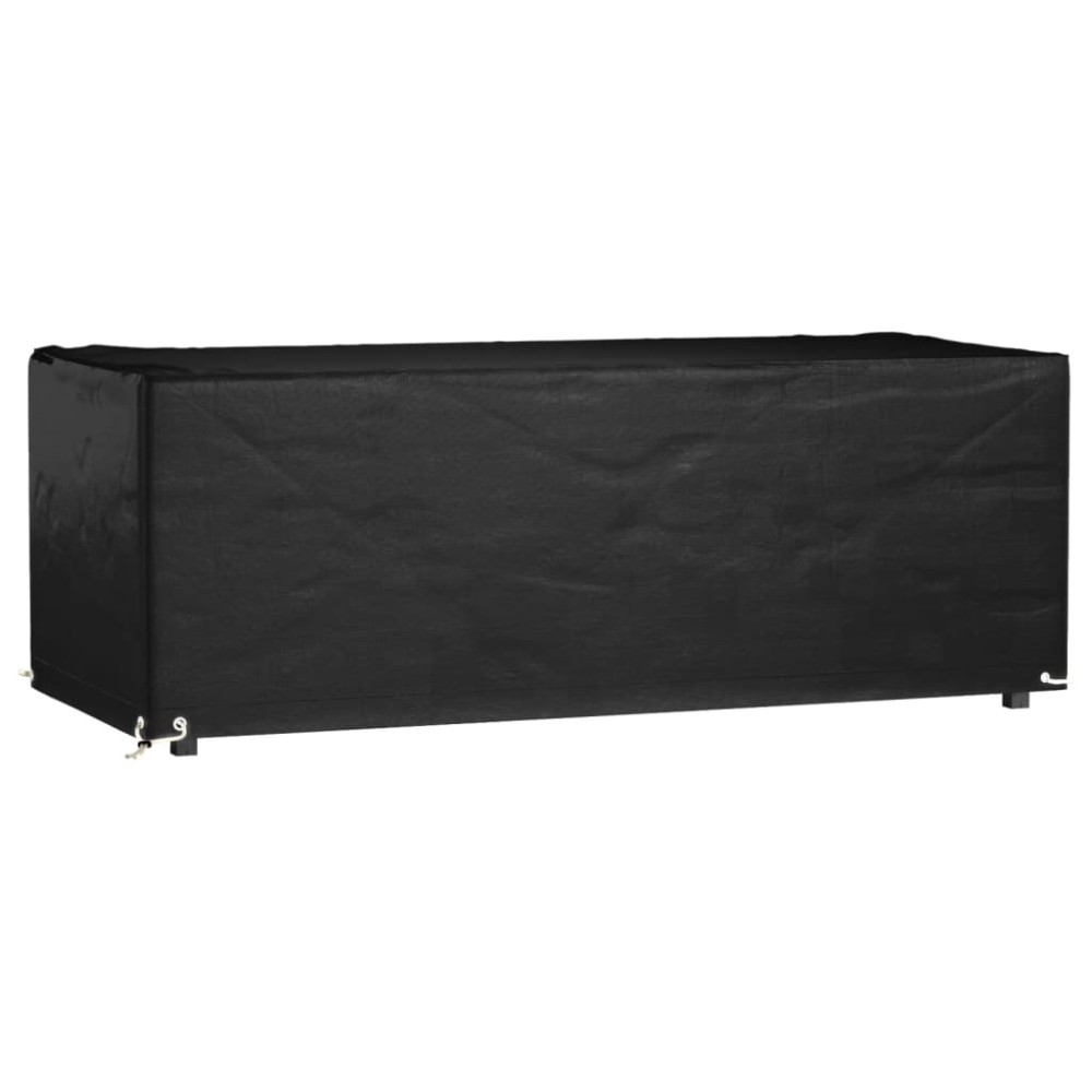 vidaXL Husă pentru mobilier de grădină, 8 ocheți, 192x82x65 cm, pătrat