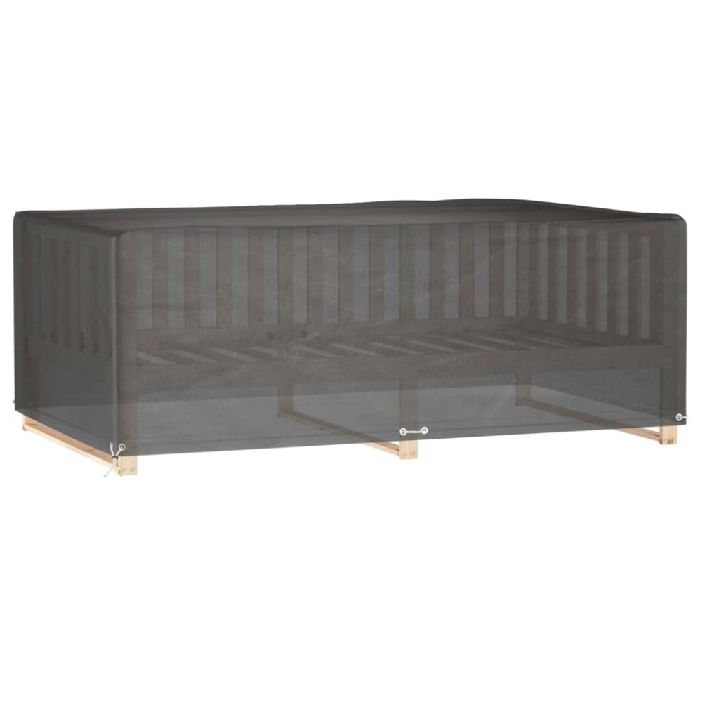 vidaXL Husă pentru mobilier grădină, 12 ocheți, 213x132x75 cm pătrat