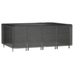 vidaXL Husă pentru mobilier grădină, 12 ocheți, 240x180x80 cm, pătrat vidaXL Husă pentru mobilier grădină, 12 ocheți, 240x180x80 cm, pătrat