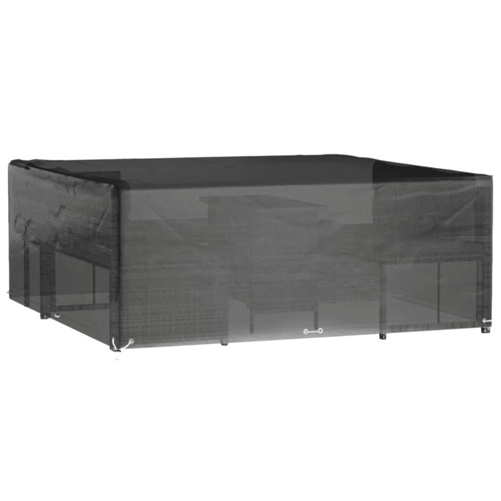 vidaXL Husă pentru mobilier grădină, 16 ocheți, 250x250x90 cm, pătrat