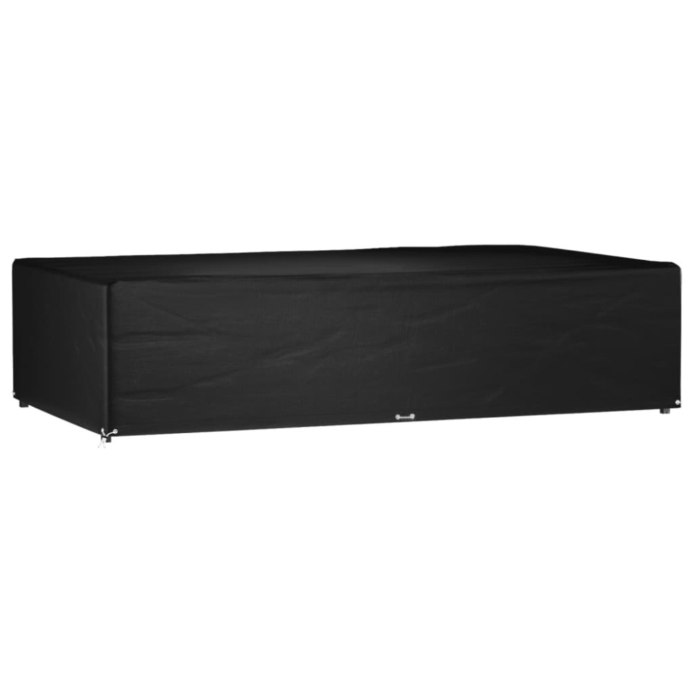 vidaXL Husă pentru mobilier grădină, 12 ocheți, 315x180x75 cm, pătrat