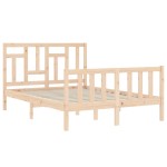 vidaXL Cadru de pat fără saltea, 140x190 cm, lemn masiv de pin vidaXL Cadru de pat fără saltea, 140x190 cm, lemn masiv de pin