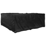vidaXL Husă mobilier de grădină în formă de L 12 ocheți, 185x185x70 cm vidaXL Husă mobilier de grădină în formă de L 12 ocheți, 185x185x70 cm