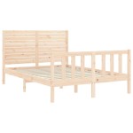 vidaXL Cadru de pat fără saltea, 140x190 cm, lemn masiv de pin vidaXL Cadru de pat fără saltea, 140x190 cm, lemn masiv de pin