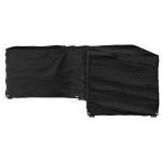 vidaXL Husă mobilier de grădină în formă de L 16 ocheți, 210x260x80 cm vidaXL Husă mobilier de grădină în formă de L 16 ocheți, 210x260x80 cm