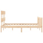 vidaXL Cadru de pat fără saltea, 140x190 cm, lemn masiv de pin vidaXL Cadru de pat fără saltea, 140x190 cm, lemn masiv de pin