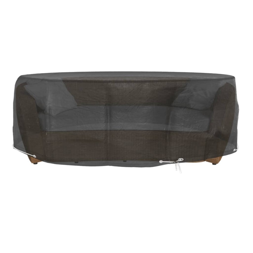vidaXL Husă mobilier tip insulă, 8 ocheți, rotund, Ø188x50 cm