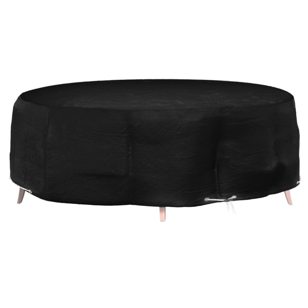 vidaXL Husă mobilier tip insulă, 10 ocheți, rotund, Ø236x67 cm