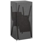 vidaXL Husă scaun grădină, 8 ocheți, 75x70x140 cm, polietilenă vidaXL Husă scaun grădină, 8 ocheți, 75x70x140 cm, polietilenă