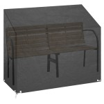 vidaXL Husă banchetă grădină, 8 ocheți, 160x70x70/88 cm, polietilenă vidaXL Husă banchetă grădină, 8 ocheți, 160x70x70/88 cm, polietilenă