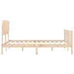 vidaXL Cadru de pat fără saltea, 140x190 cm, lemn masiv de pin vidaXL Cadru de pat fără saltea, 140x190 cm, lemn masiv de pin