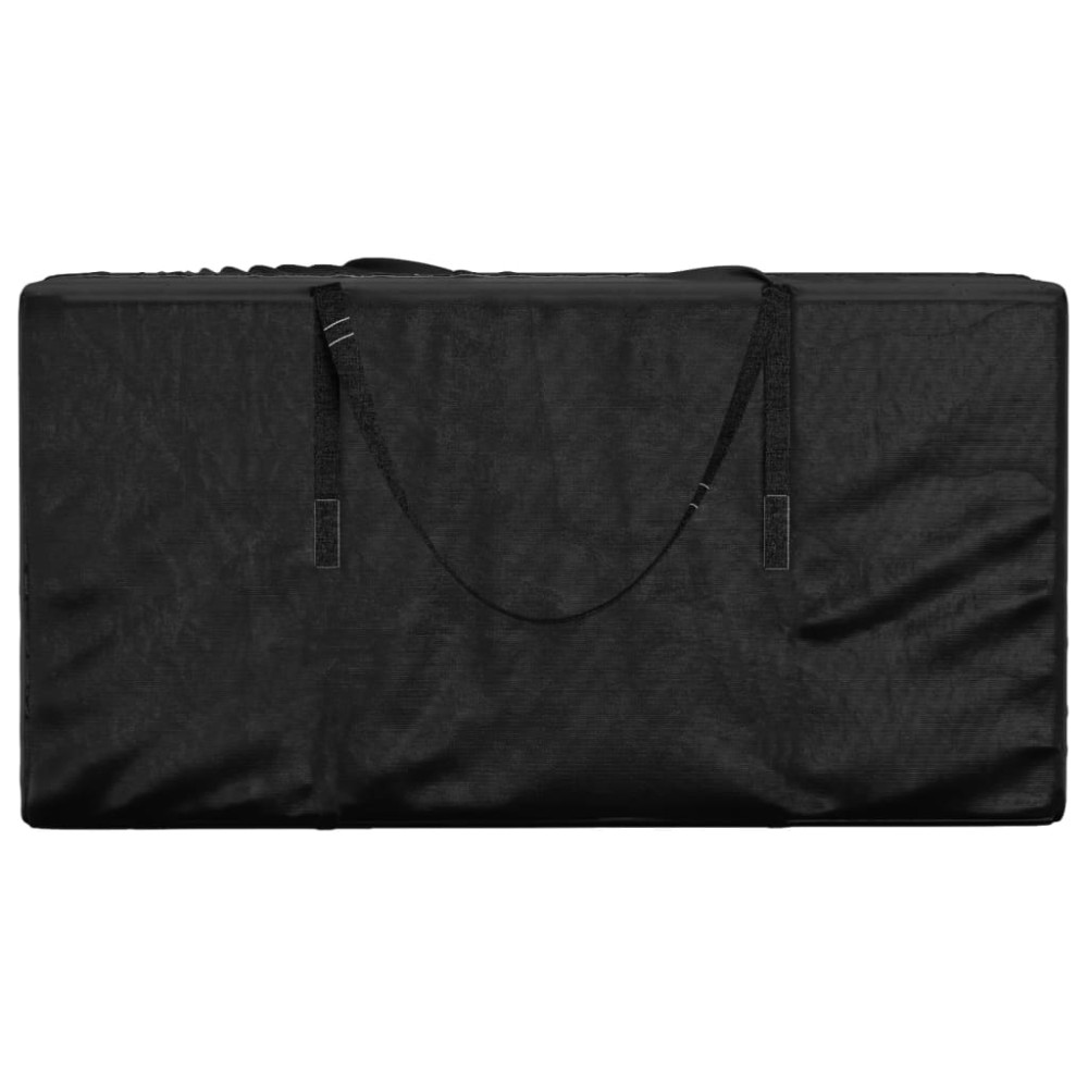 vidaXL Geantă depozitare perne grădină, negru 150x75x75 cm polietilenă